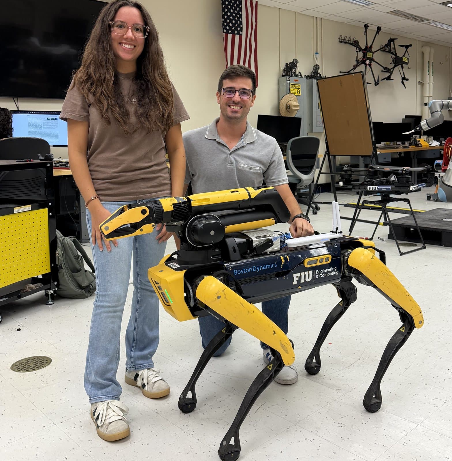 The Launchpad STEM Academy founders in the robotics lab